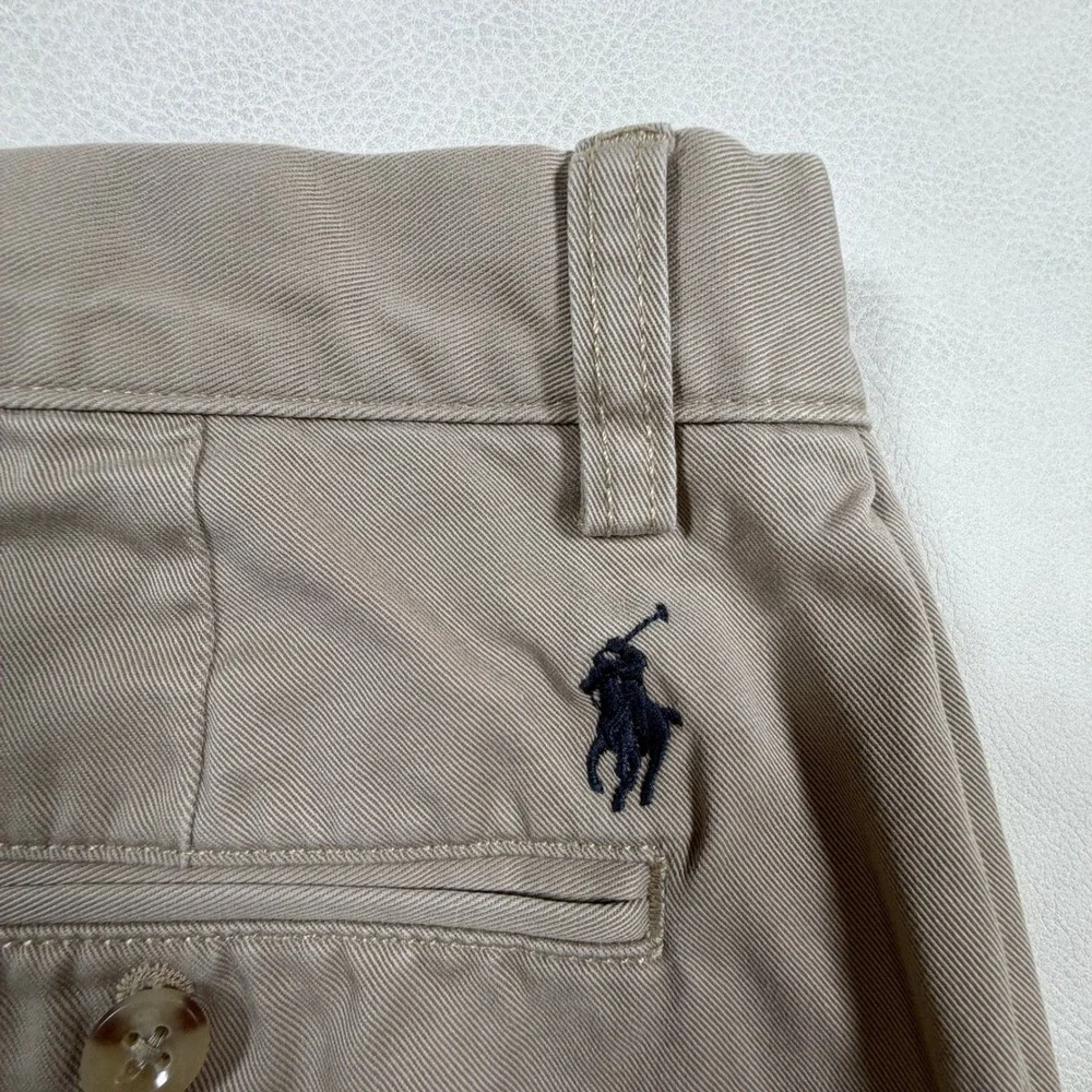 Polo Ralph‎ Lauren Preston Pant Mens 33x30 Khaki Tan Cotton Chino Straight Leg